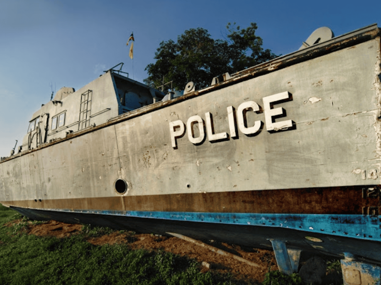 Police Boat 813 Bang Niang Khao Lak tsunami memorial wide view park