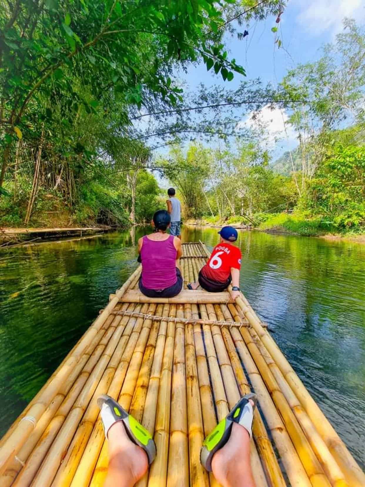 Bamboo rafting Khao Lak Safari river