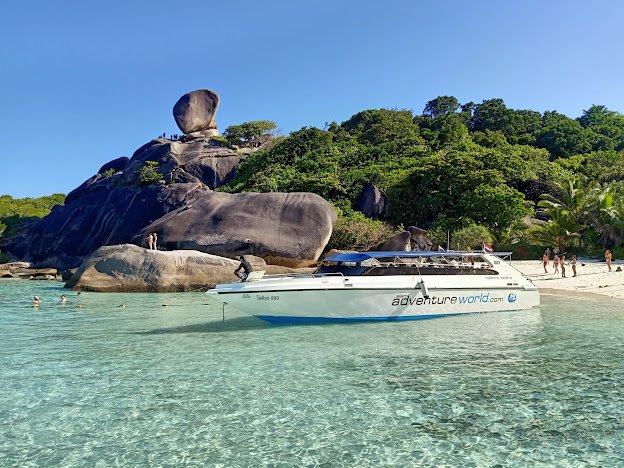 Speedboat departure from Ban Nam Khem pier Khao Lak for Similan Islands early bird tour