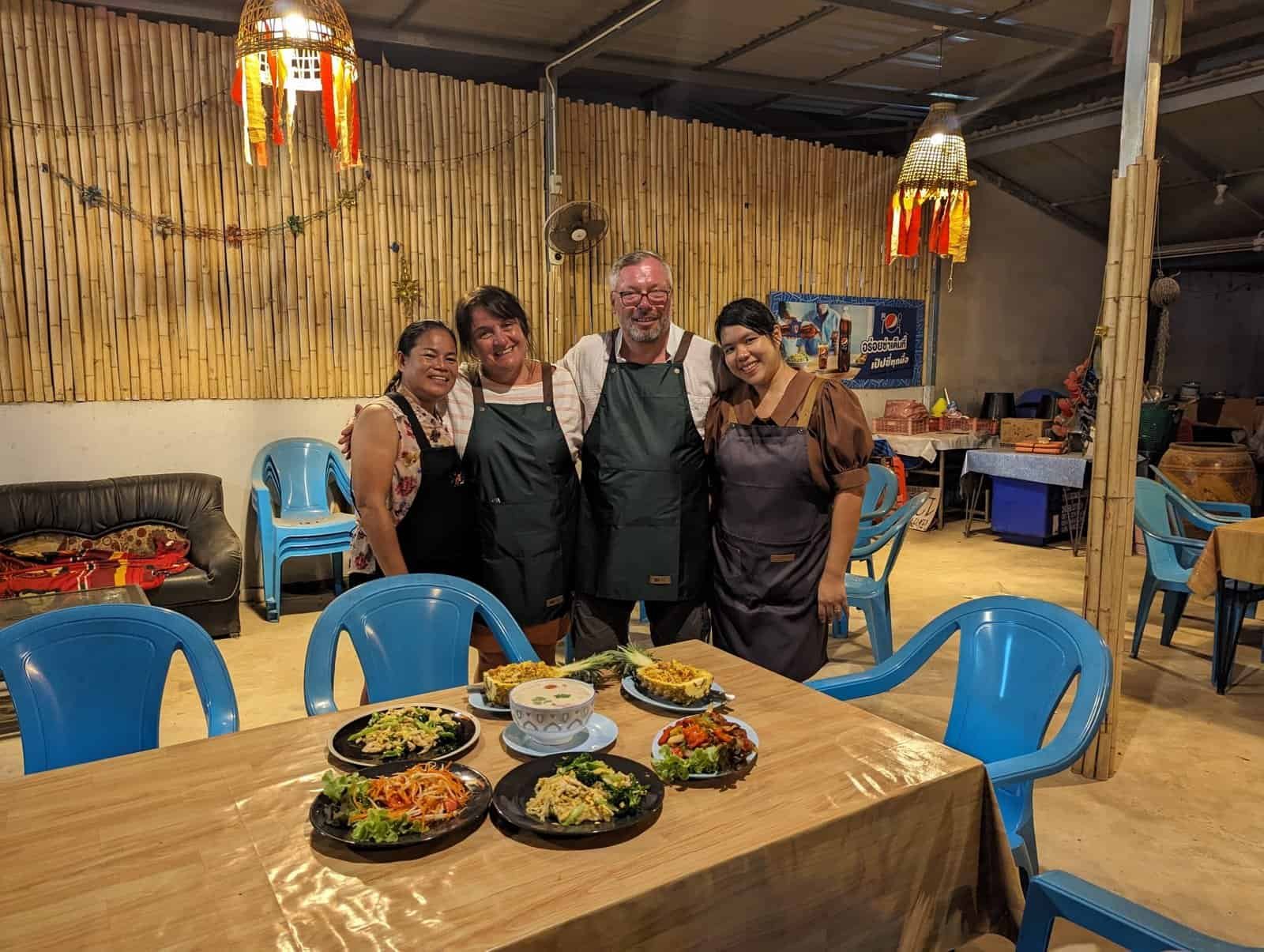 Thai Cooking Class Khao Lak dishes