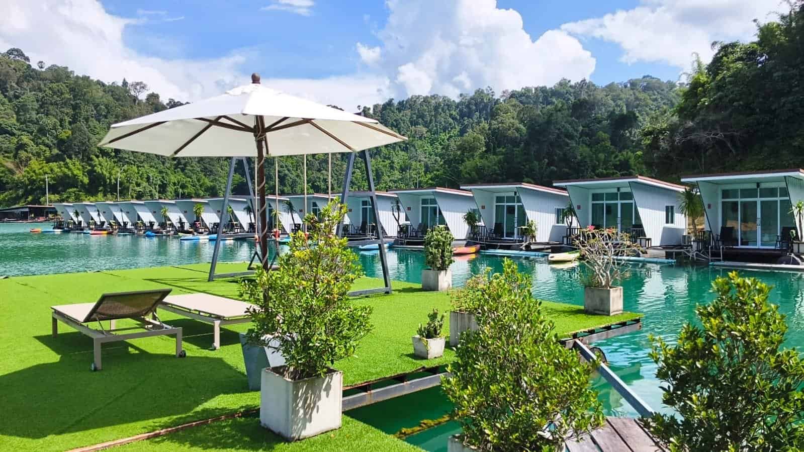 Phuphawaree floating raft house Cheow Lan Lake Khao Sok overnight stay
