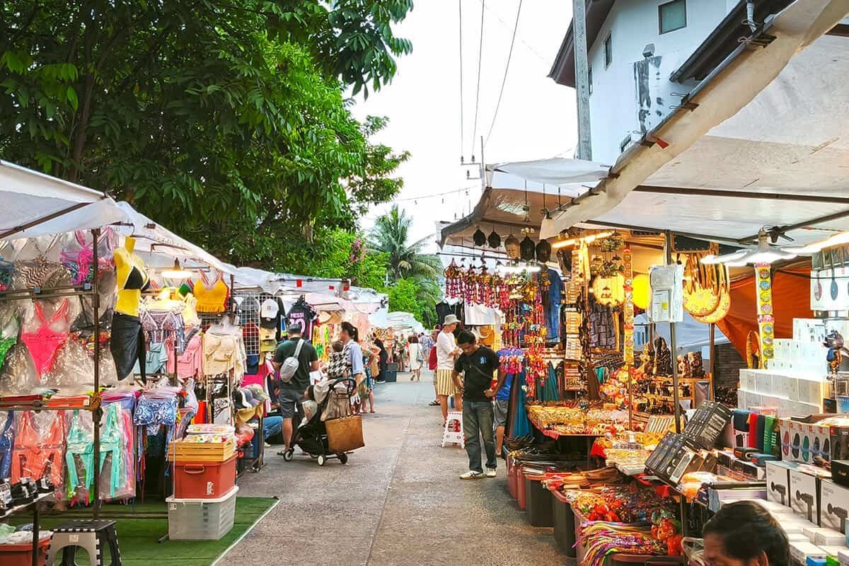 Bophut Fisherman's Village on Koh Samui with old teak shophouses, Thailand