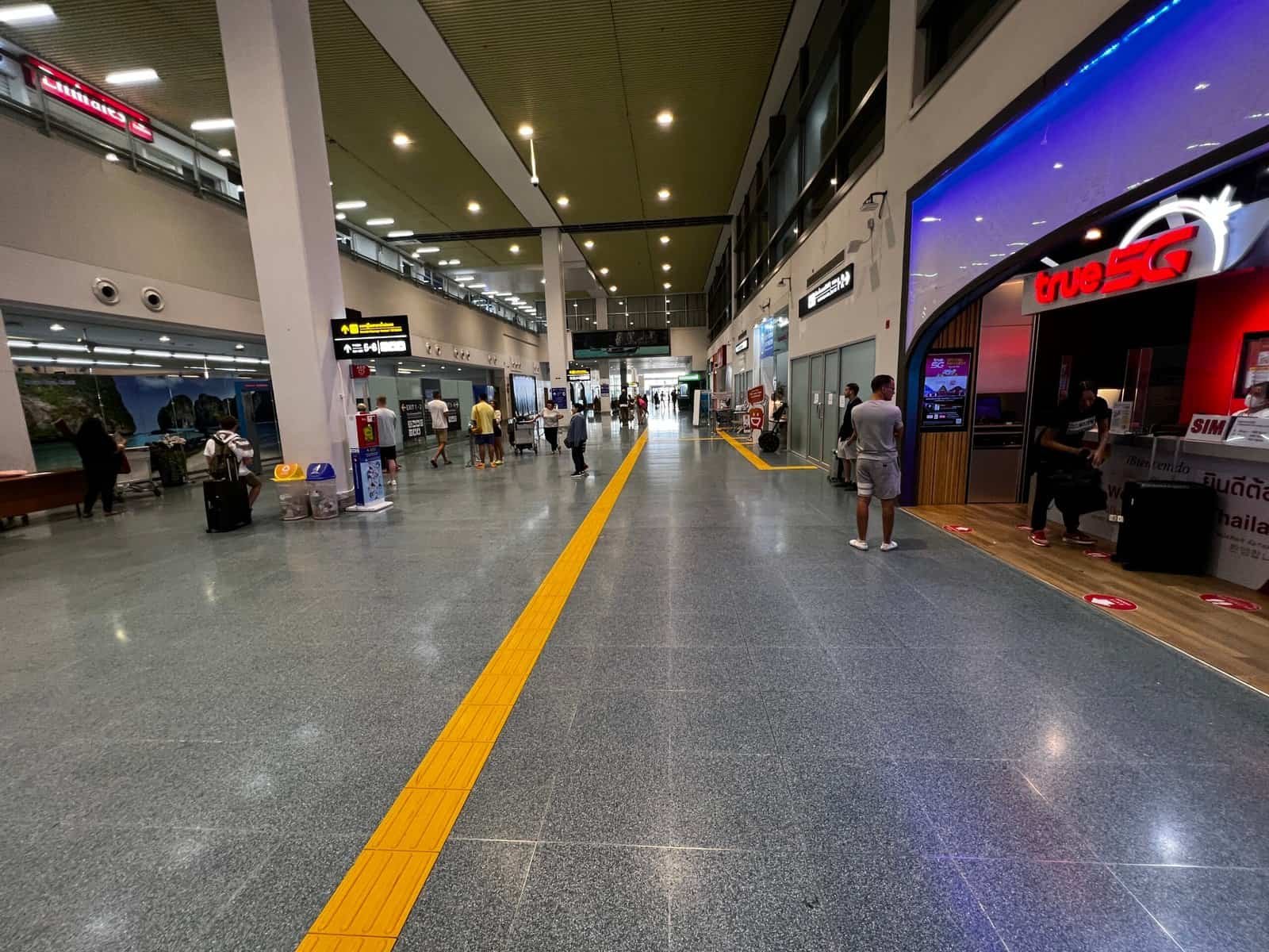 SIM card shop Phuket Airport international arrivals hall HKT tourist 2026