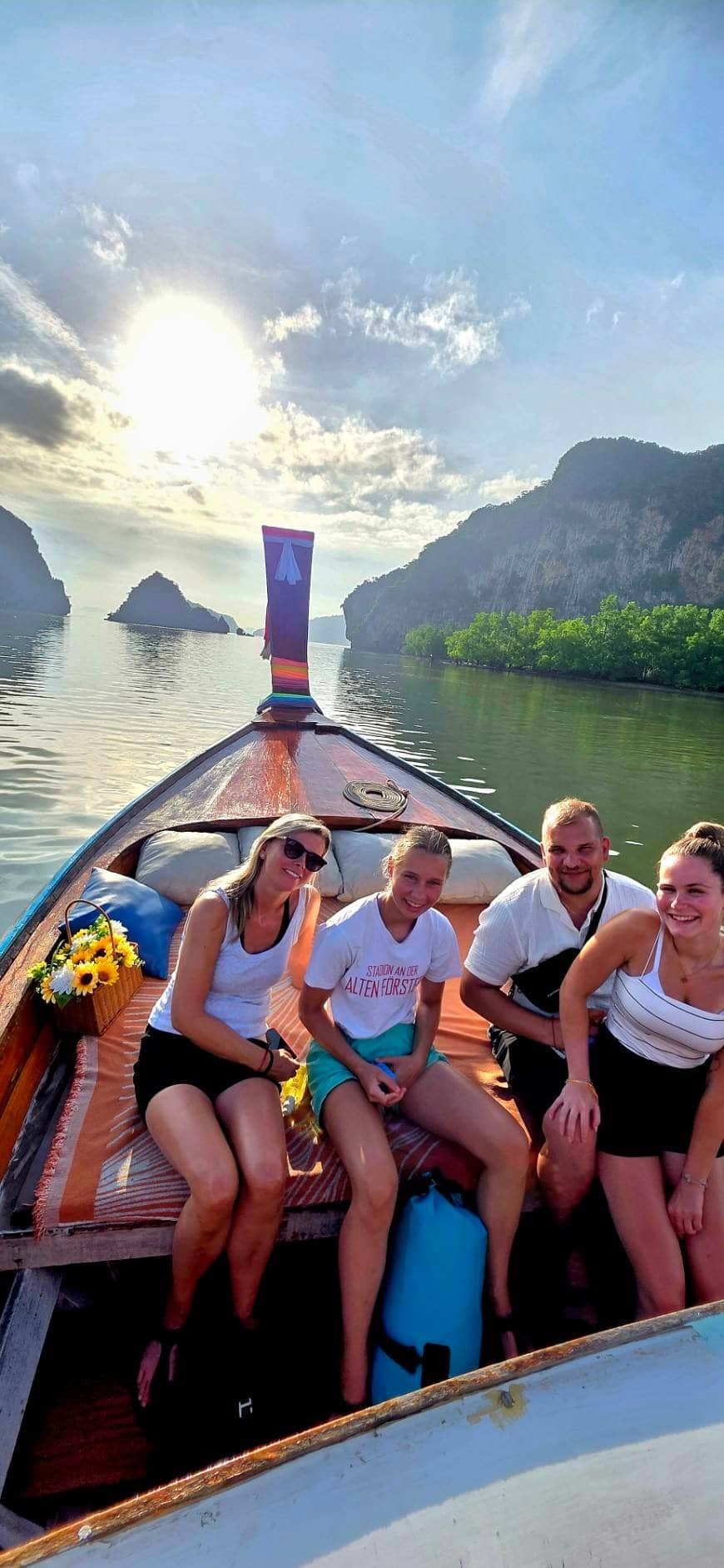 Exclusive longtail boat guests Phang Nga Sunrise Tour Khao Lak