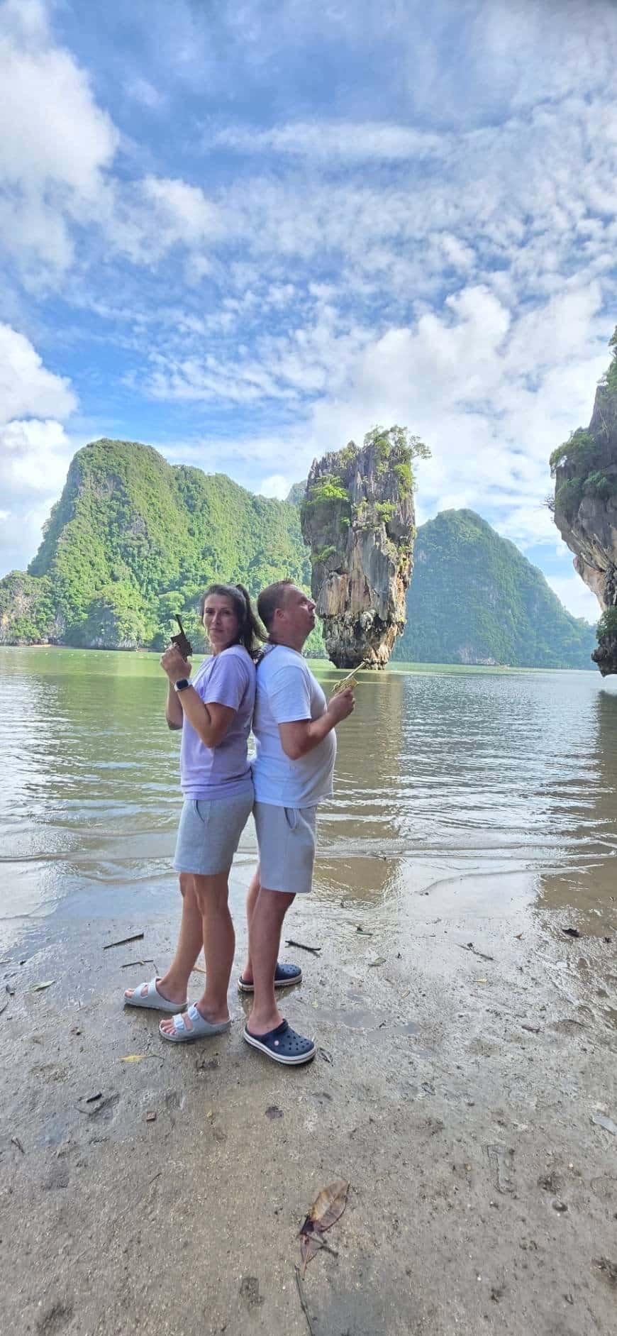 Fun poses James Bond Island Phang Nga Bay tour