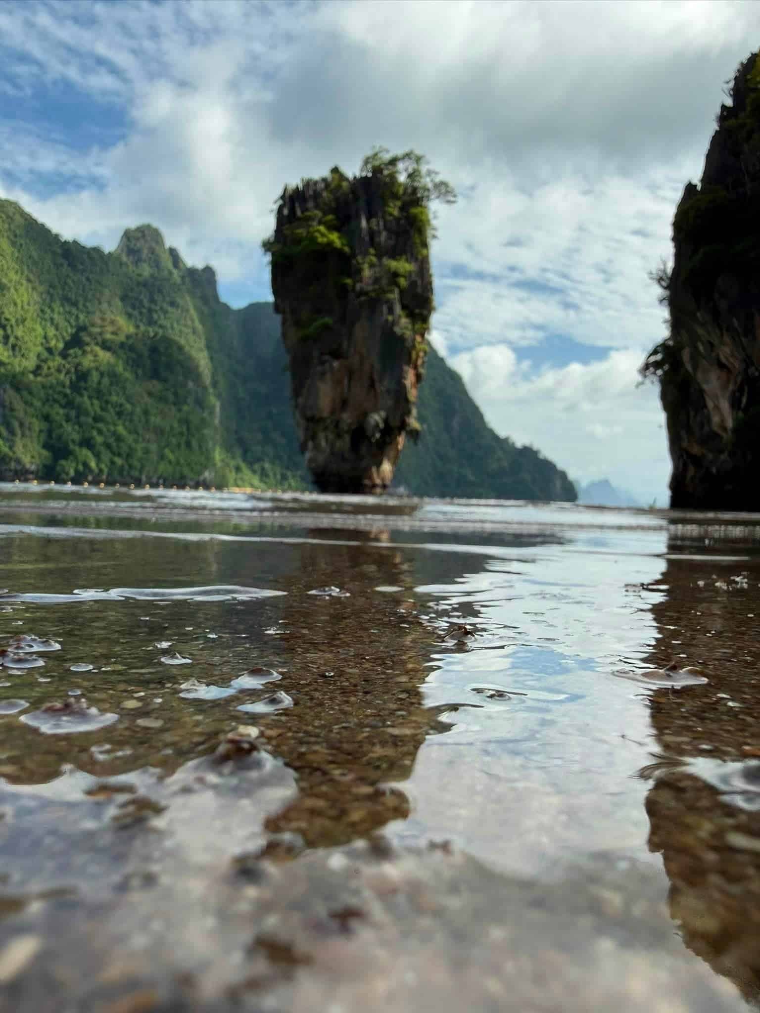 James Bond Island Koh Tapu low angle view Phang Nga Bay