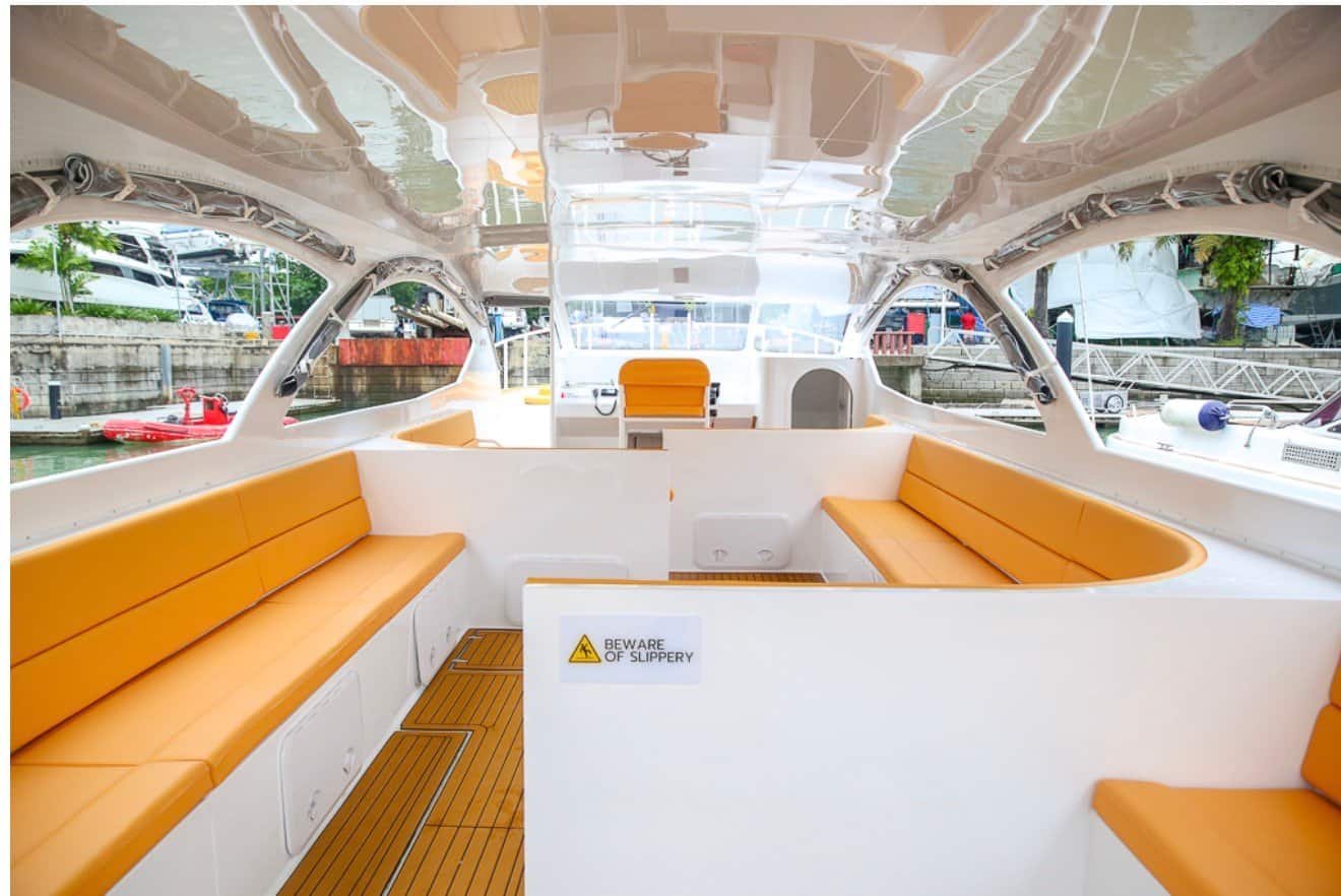 Departure by Speed Catamaran